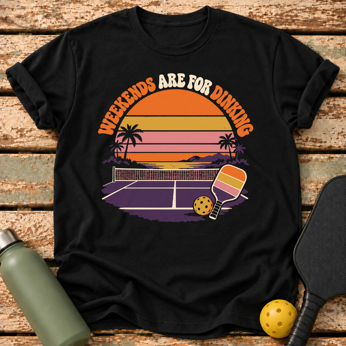 Weekend Dinking T-Shirt – Black