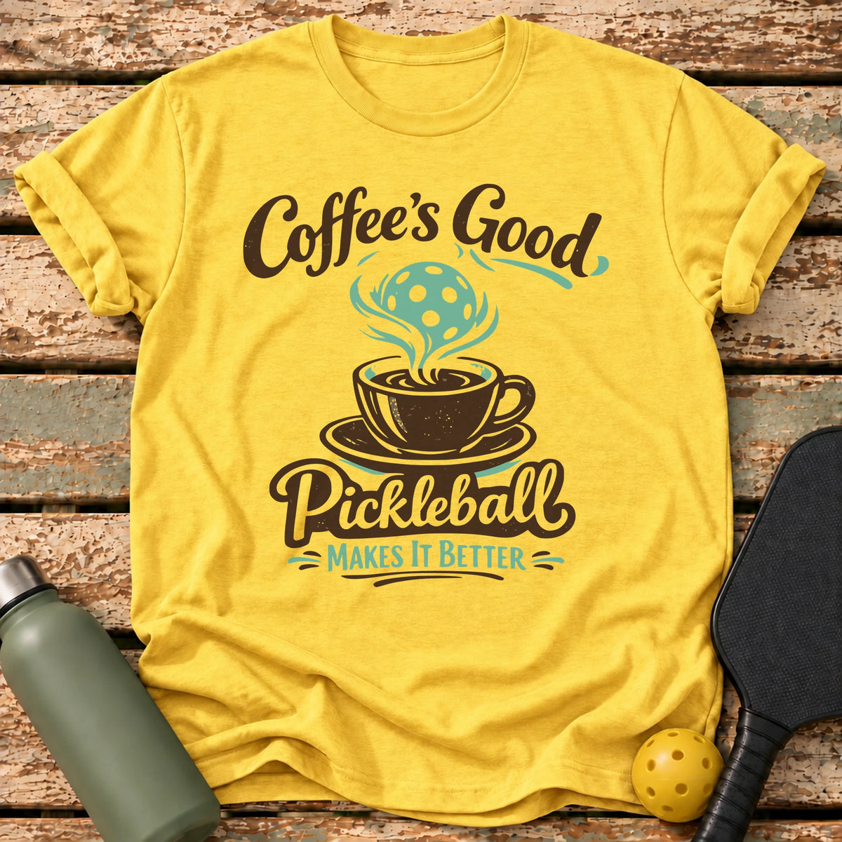 Coffee And Pickleball T-Shirt – Daisy