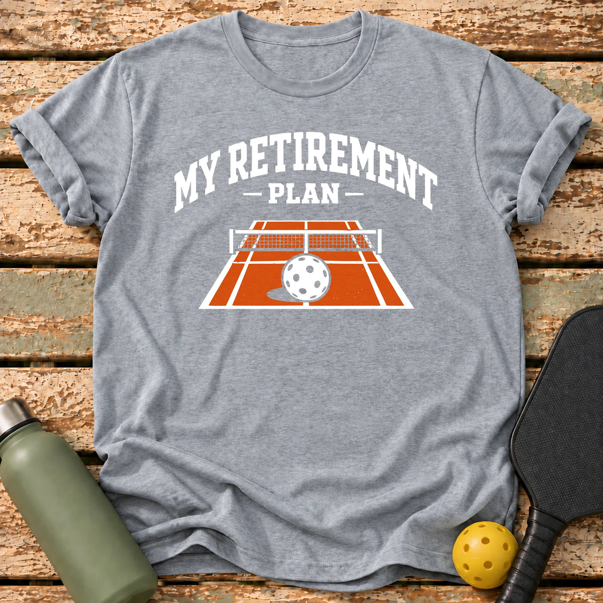 Retirement Court T-Shirt – Sport Grey