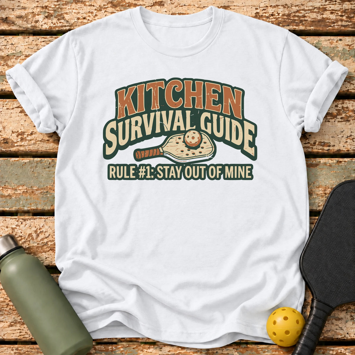 Kitchen Survival Guide T-Shirt – White