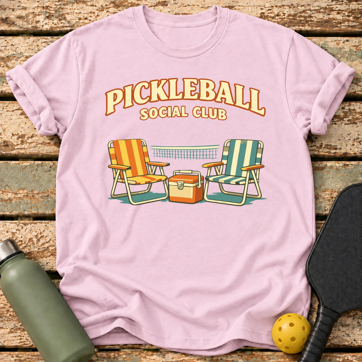 Social Club T-Shirt – Light Pink