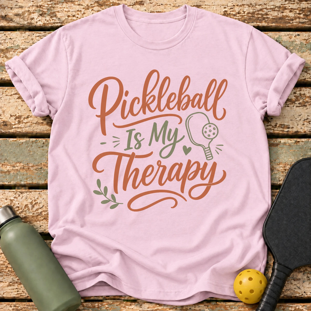 Therapy Script T-Shirt – Light Pink
