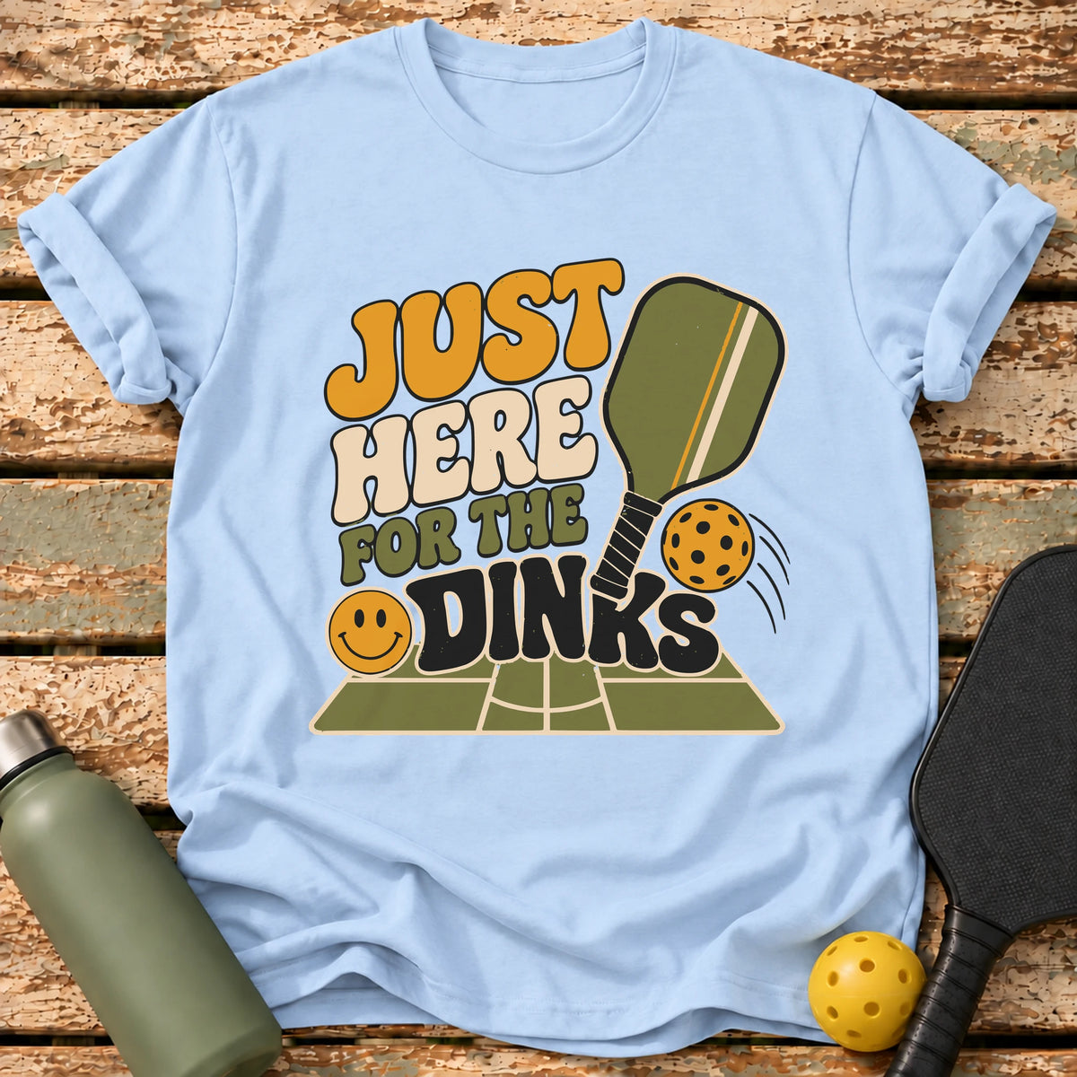 Here For Dinks T-Shirt – Light Blue
