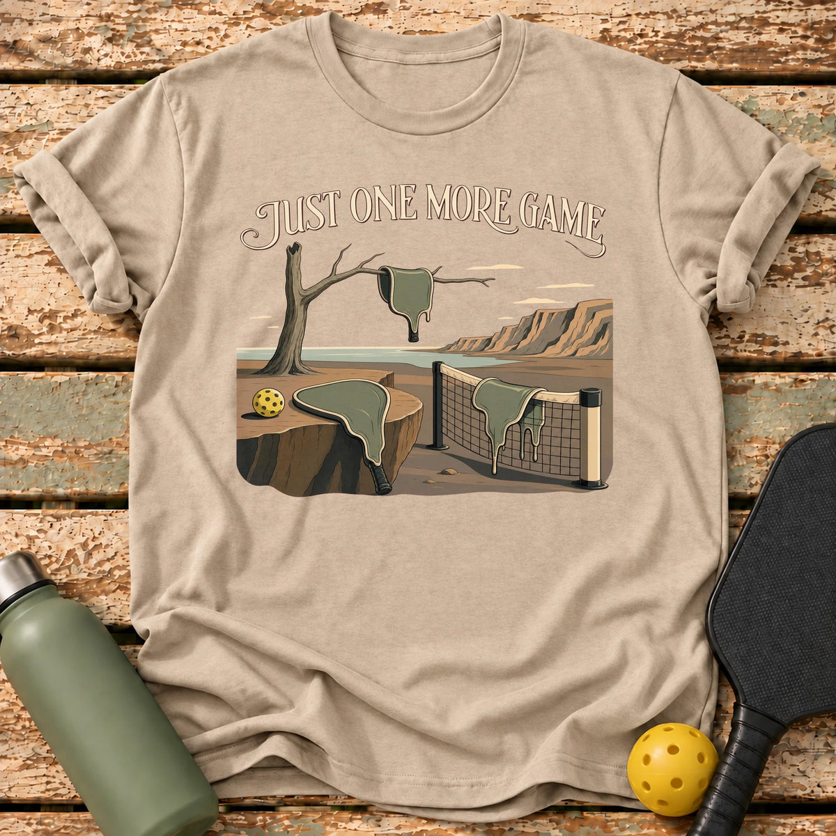 Surreal Court T-Shirt – Sand