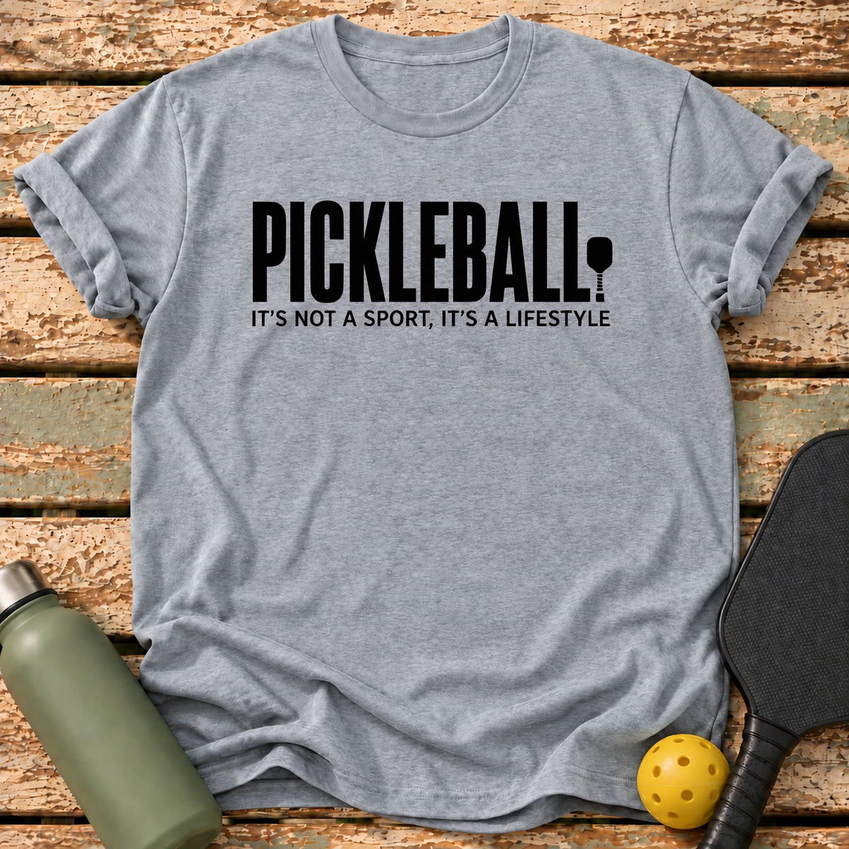 Pickleball Lifestyle T-Shirt – Sport Grey