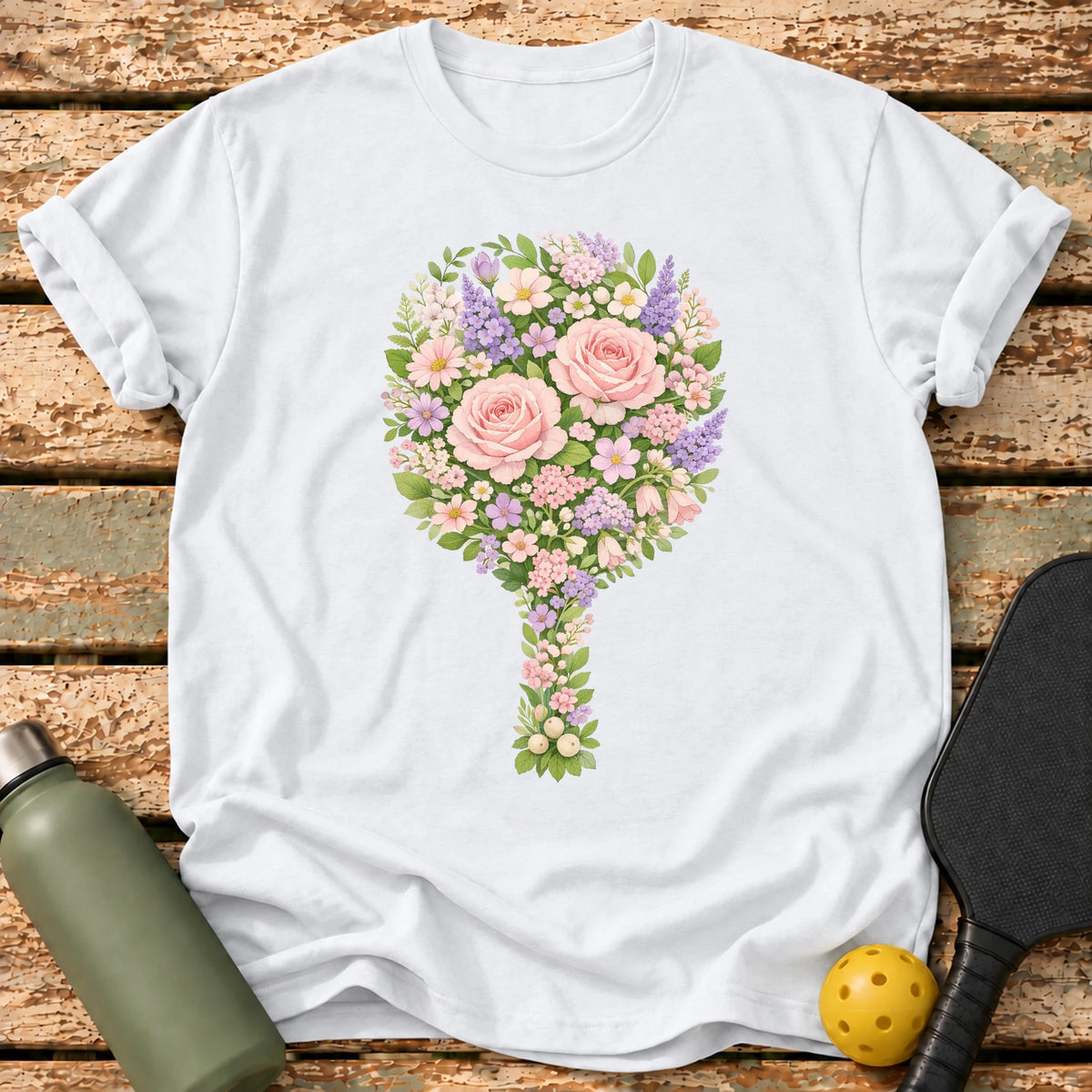 Floral Paddle T-Shirt – White