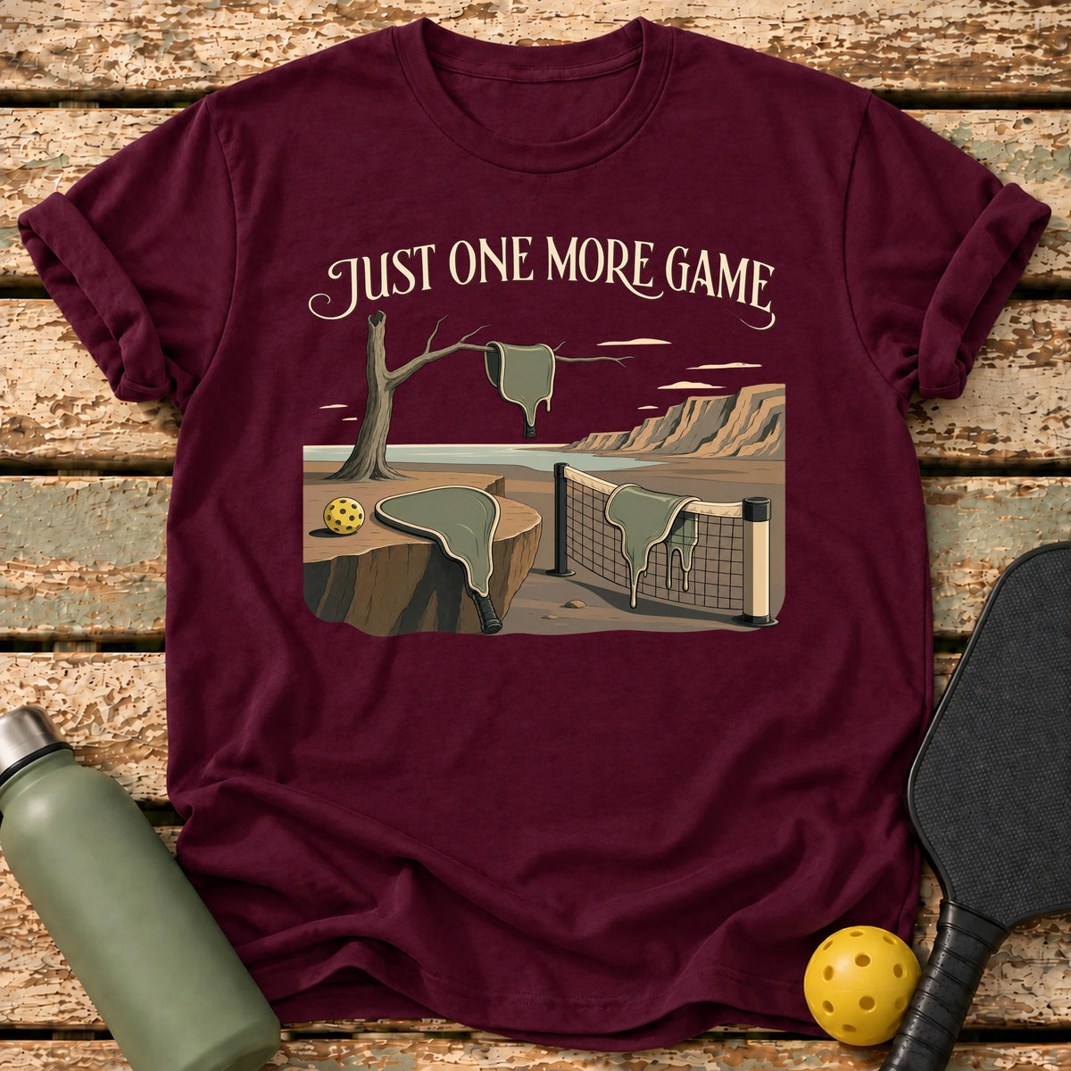 Surreal Court T-Shirt – Maroon