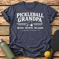 Pickleball Grandpa T-Shirt – Heather Navy
