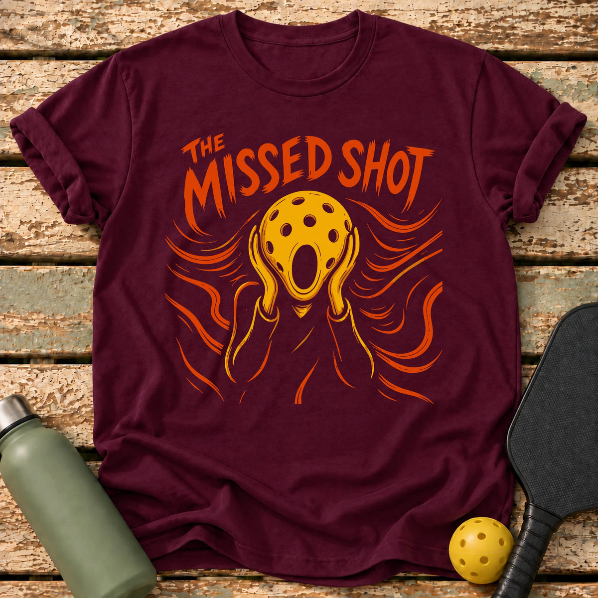 The Missed Shot T-Shirt – Maroon
