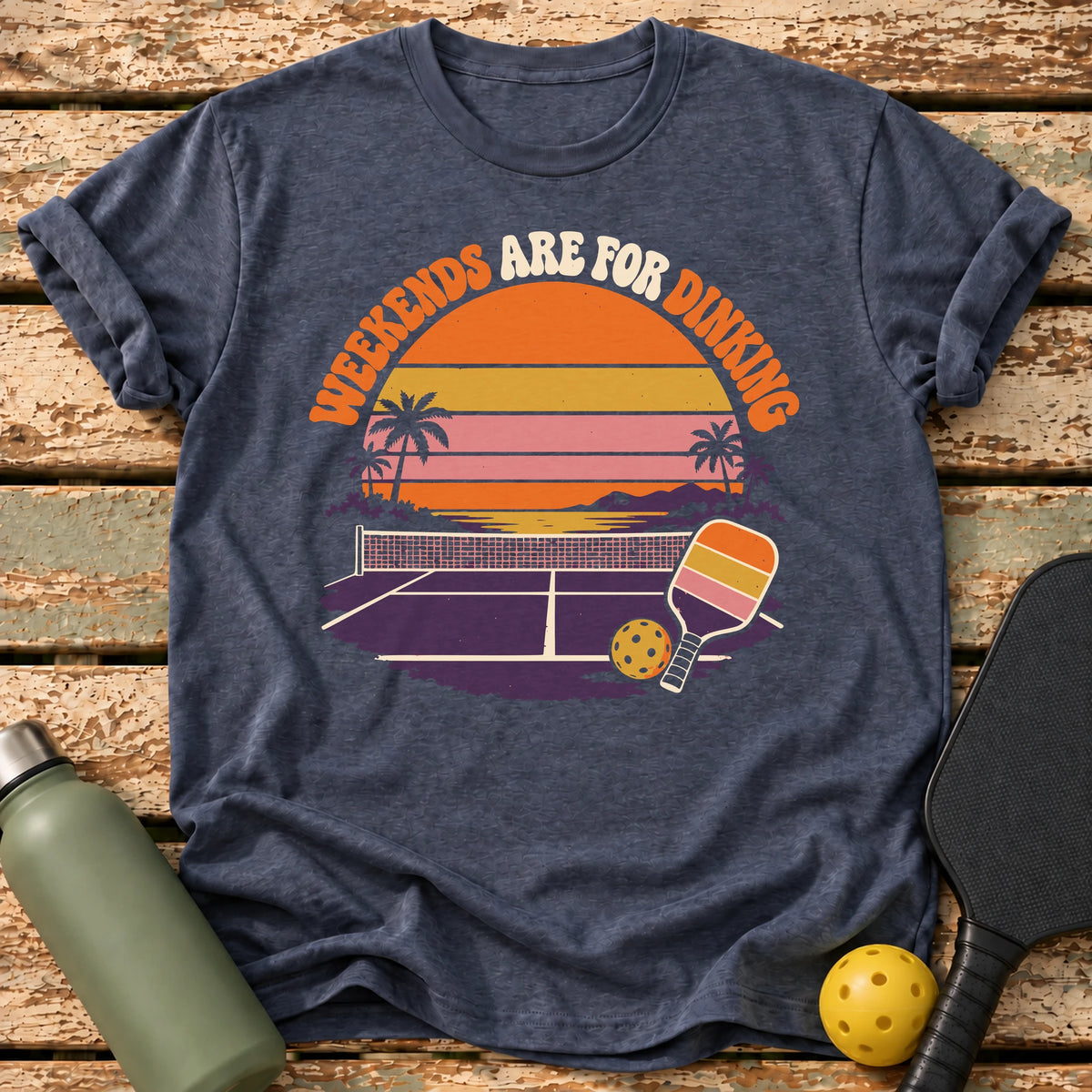 Weekend Dinking T-Shirt – Heather Navy