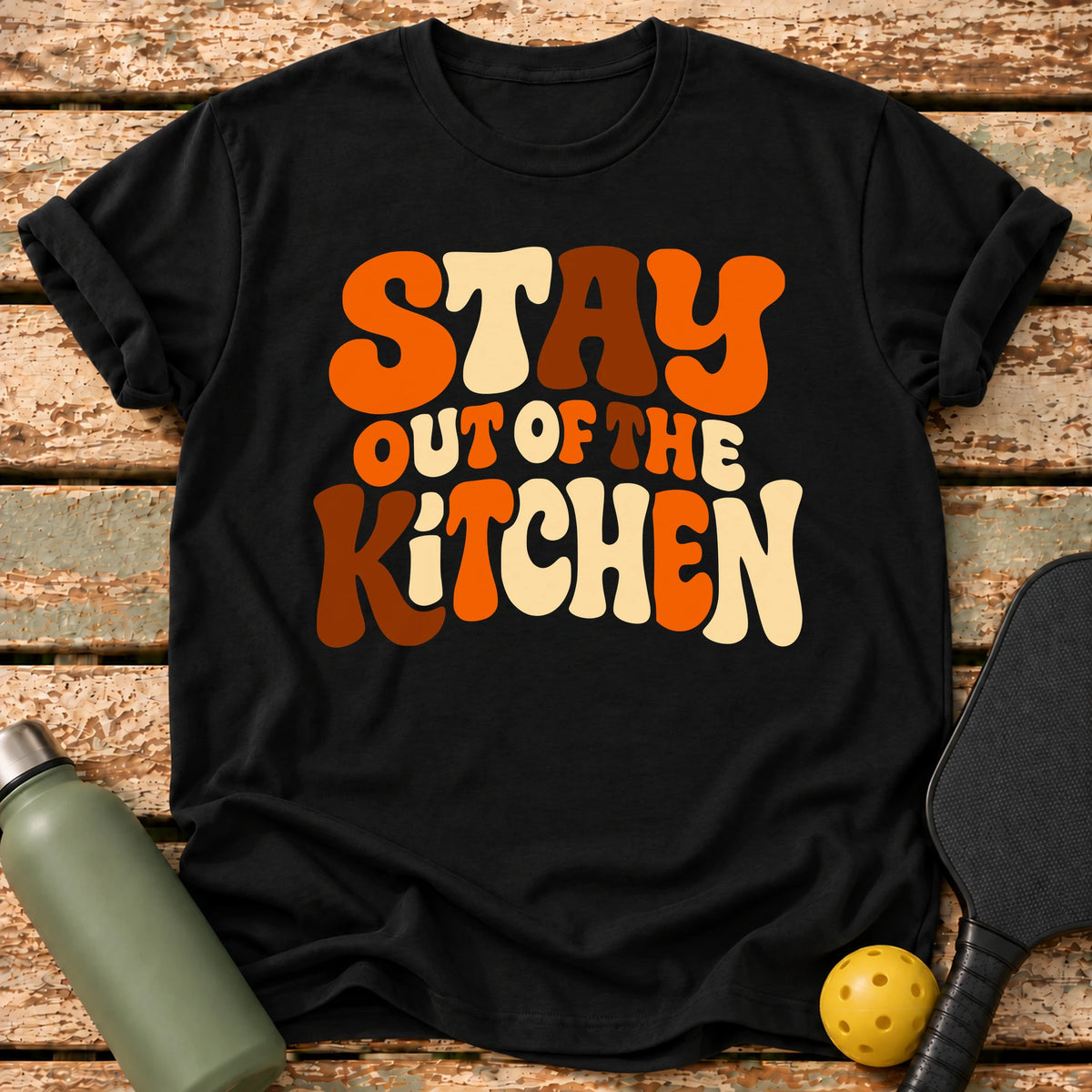Groovy Kitchen T-Shirt – Black
