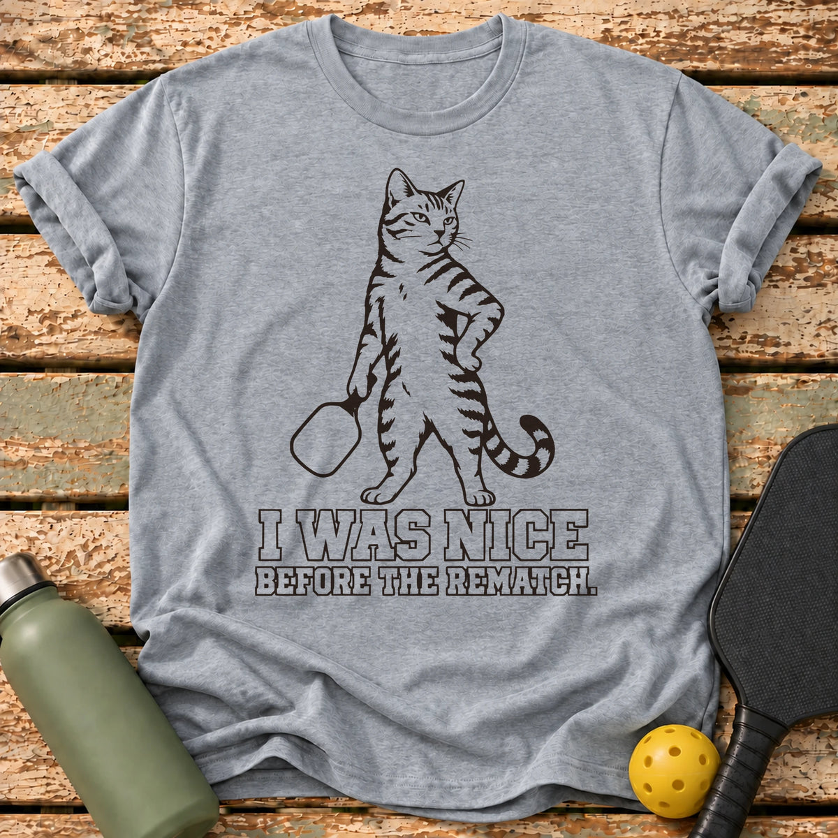 Rematch Cat T-Shirt – Sport Grey