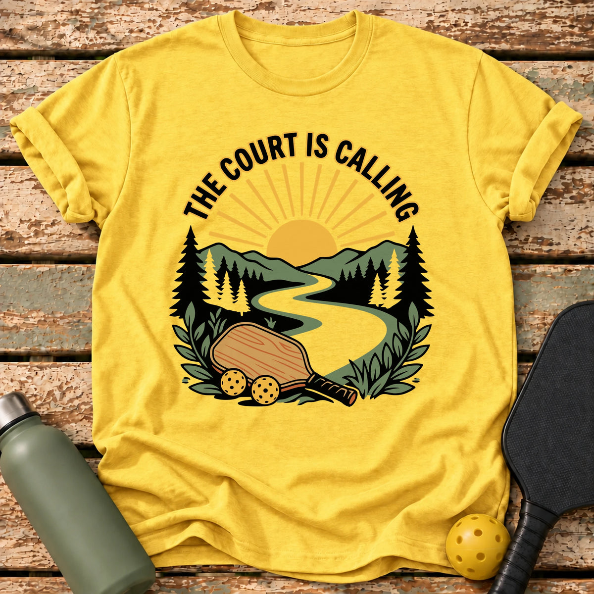 Court Sunrise T-Shirt – Daisy