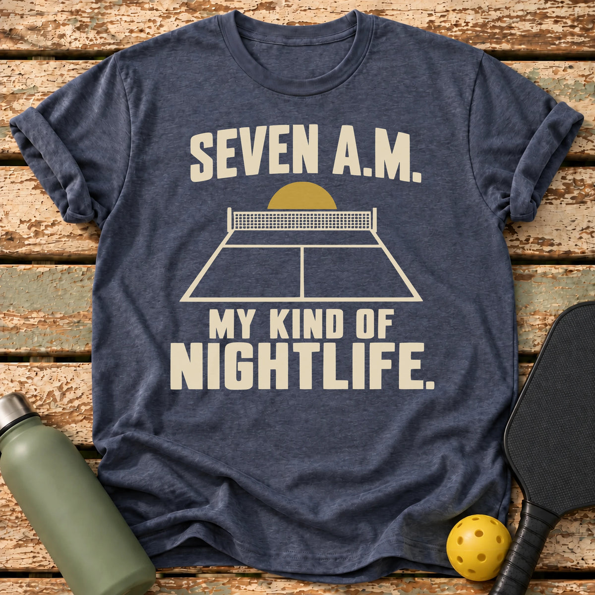 Seven AM Nightlife T-Shirt – Heather Navy