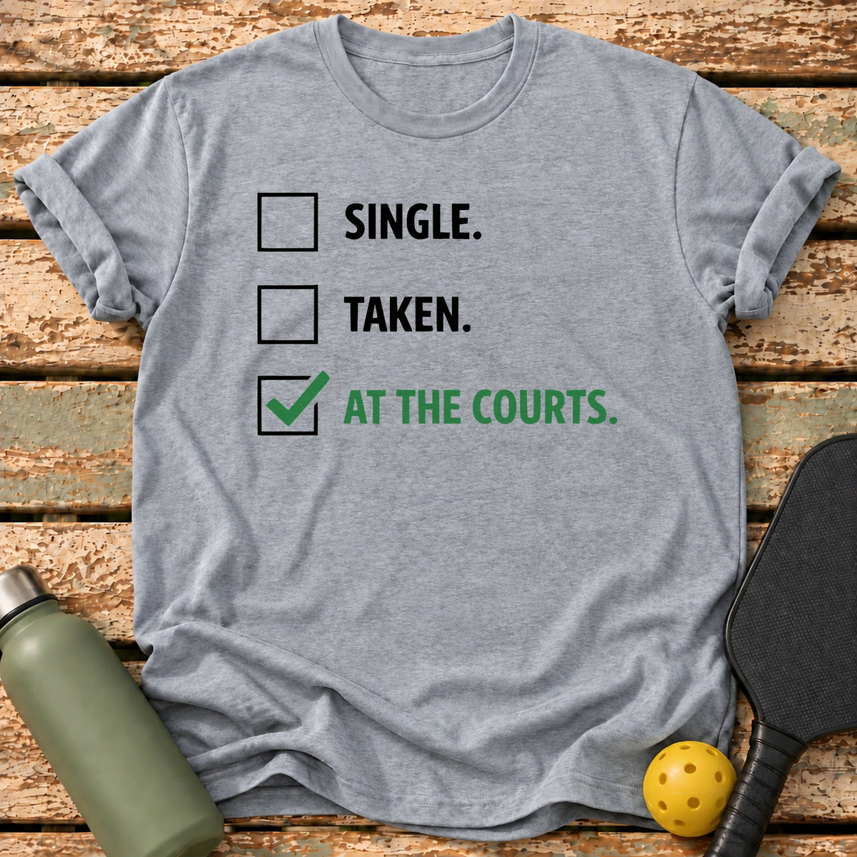 At The Courts T-Shirt – Sport Grey
