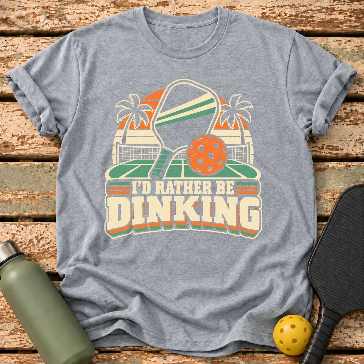 Rather Be Dinking T-Shirt – Sport Grey