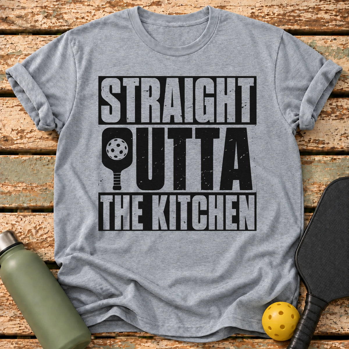 Straight Outta Kitchen T-Shirt – Sport Grey