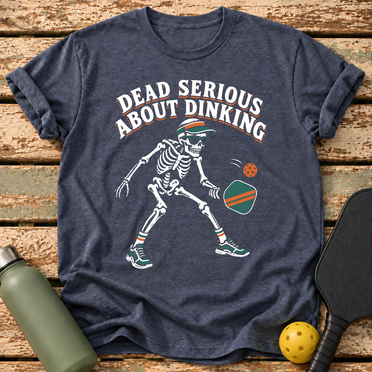 Dead Serious Dinking T-Shirt – Heather Navy