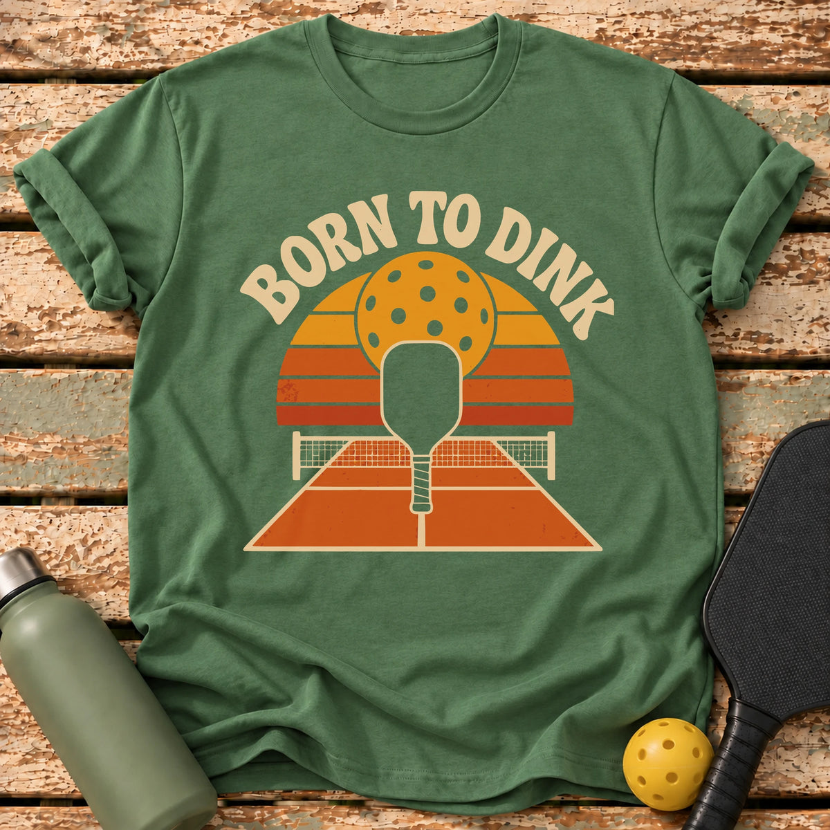 Born To Dink T-Shirt – Military Green