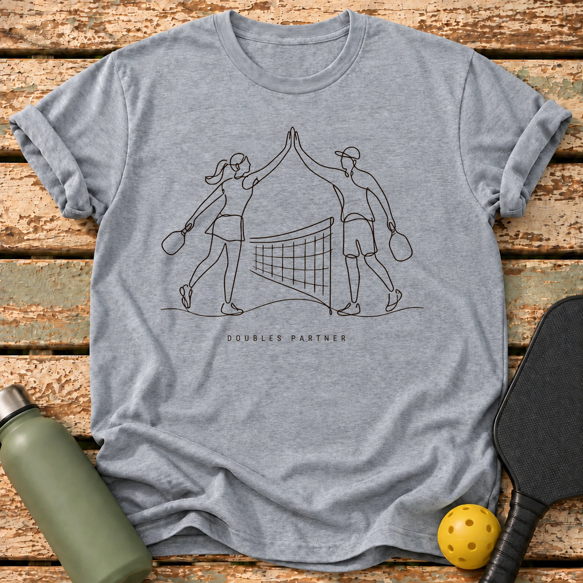 Doubles Partner T-Shirt – Sport Grey