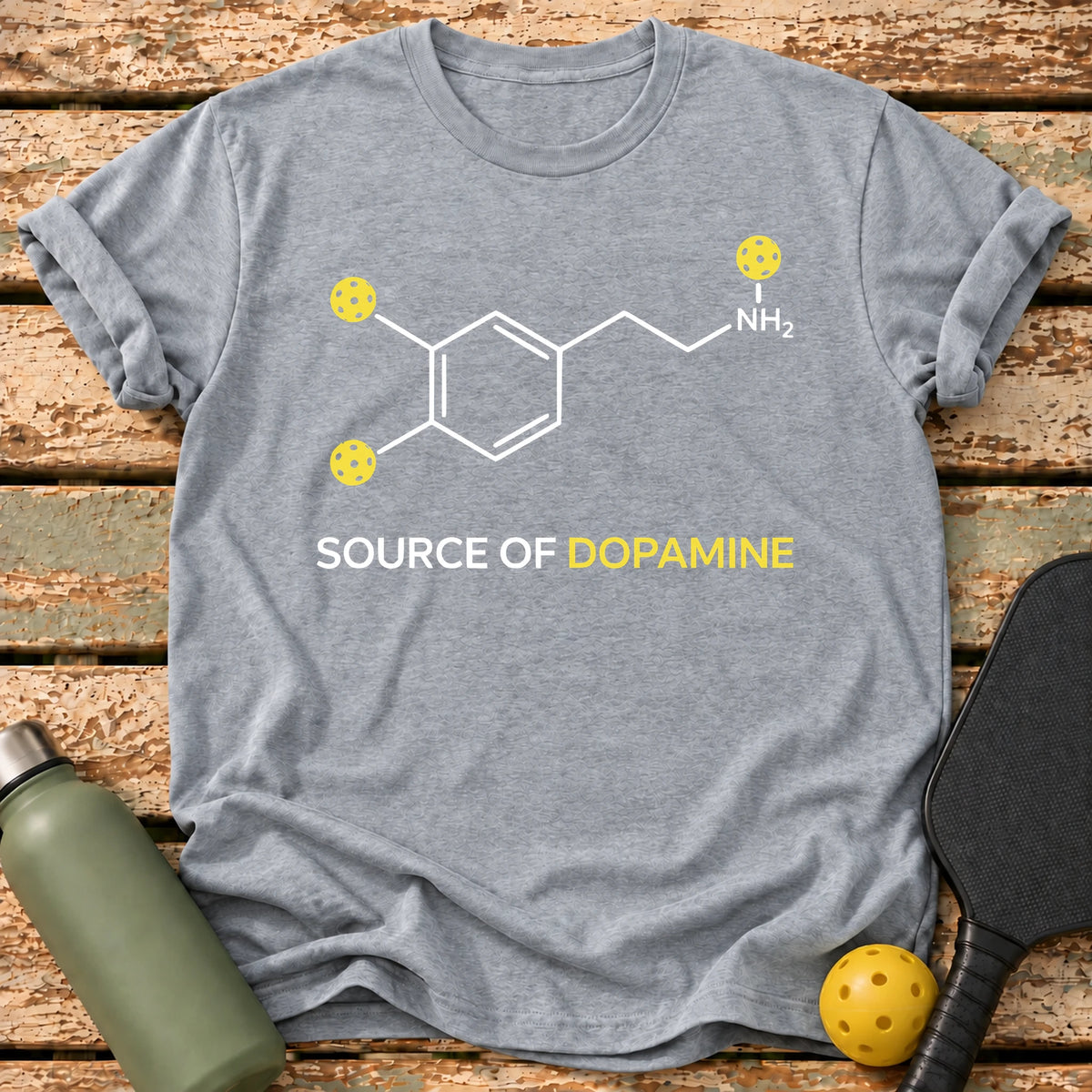 Source Of Dopamine T-Shirt – Sport Grey