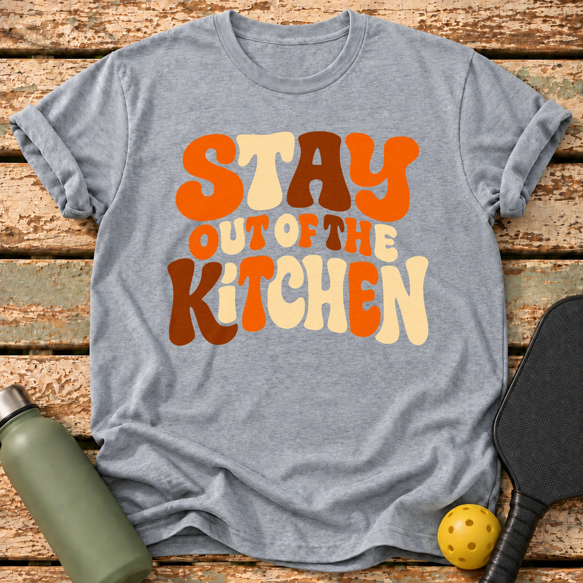 Groovy Kitchen T-Shirt – Sport Grey