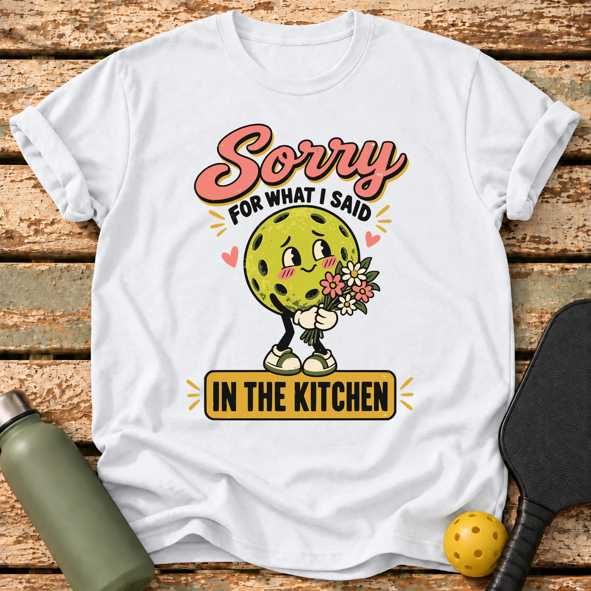 Sorry Kitchen T-Shirt – White