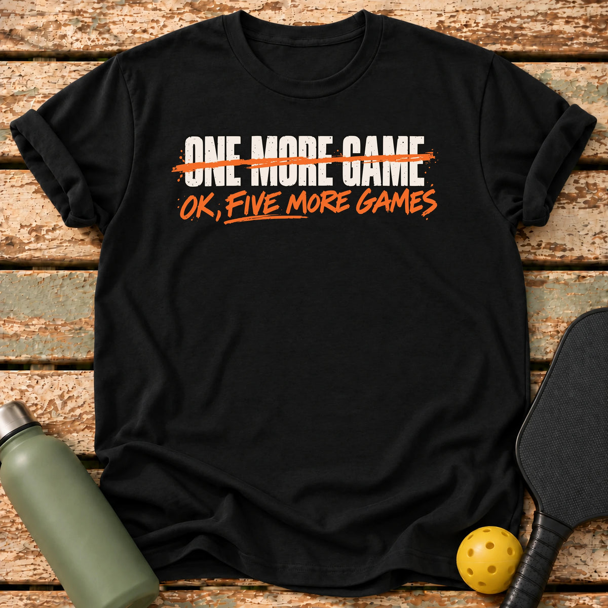 Five More Games T-Shirt – Black