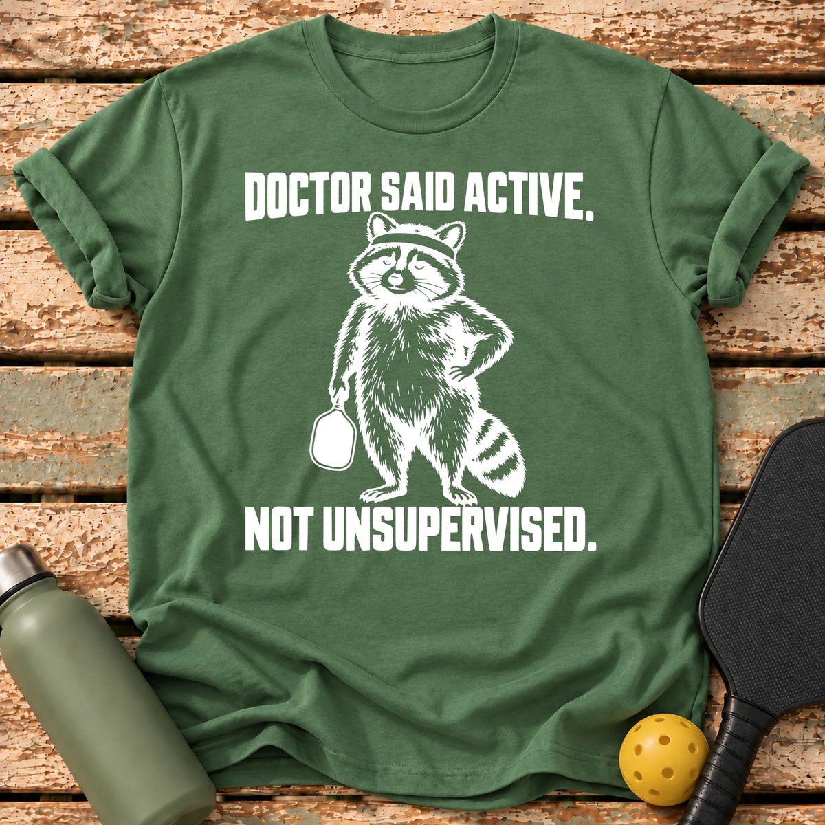 Doctor Said Active T-Shirt – Military Green
