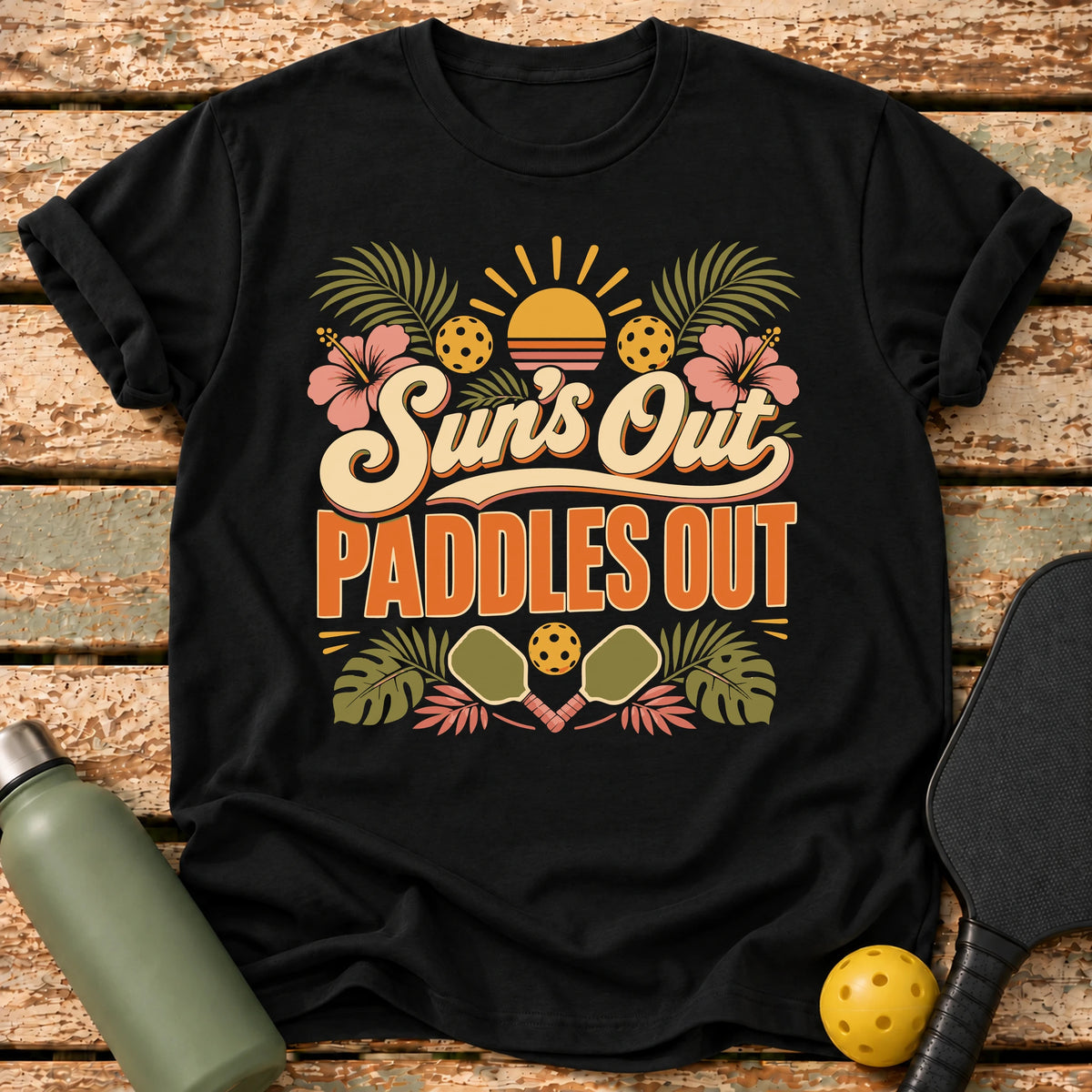 Paddles Out T-Shirt – Black