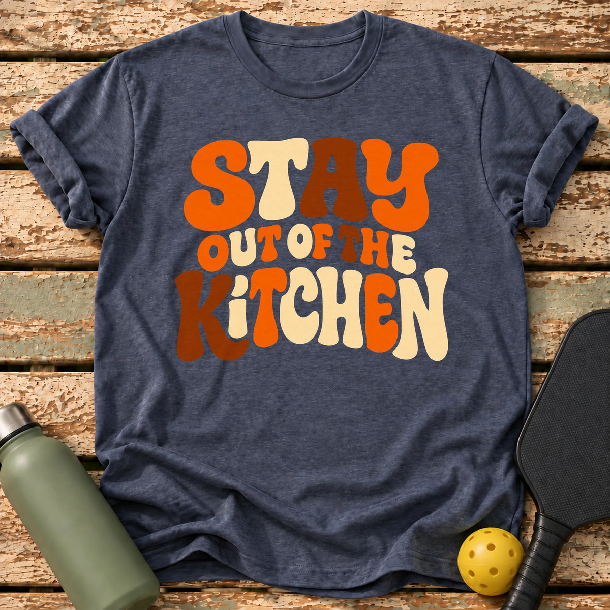 Groovy Kitchen T-Shirt – Heather Navy