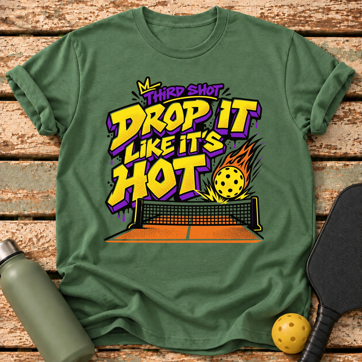 Third Shot Drop T-Shirt – Military Green