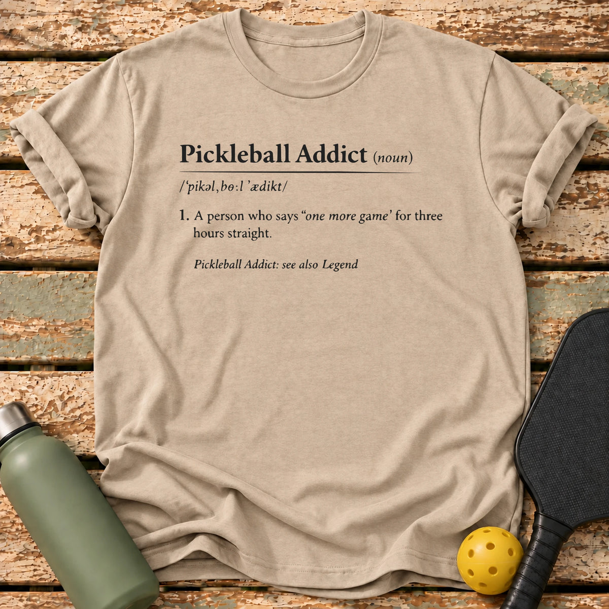 Addict Definition T-Shirt – Sand