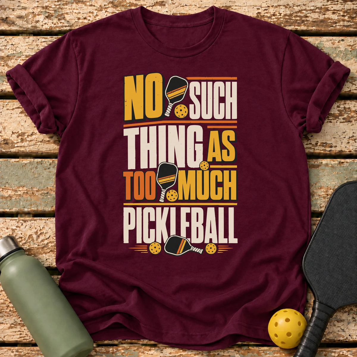Never Too Much T-Shirt – Maroon