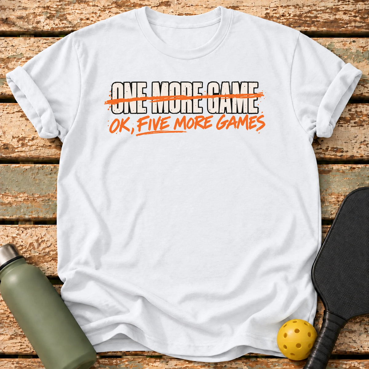 Five More Games T-Shirt – White