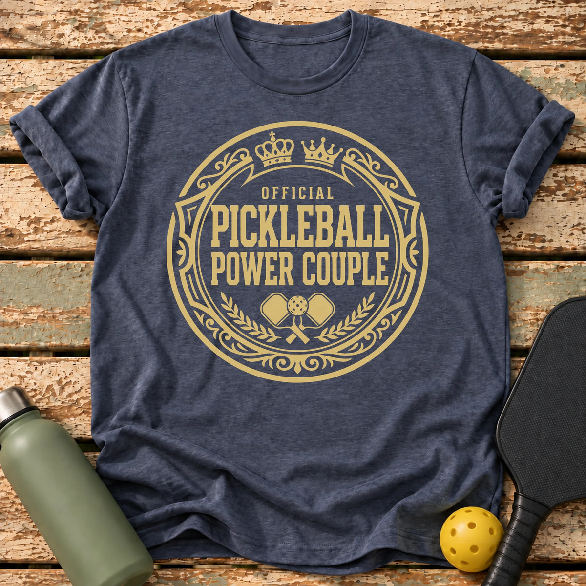 Power Couple T-Shirt – Heather Navy