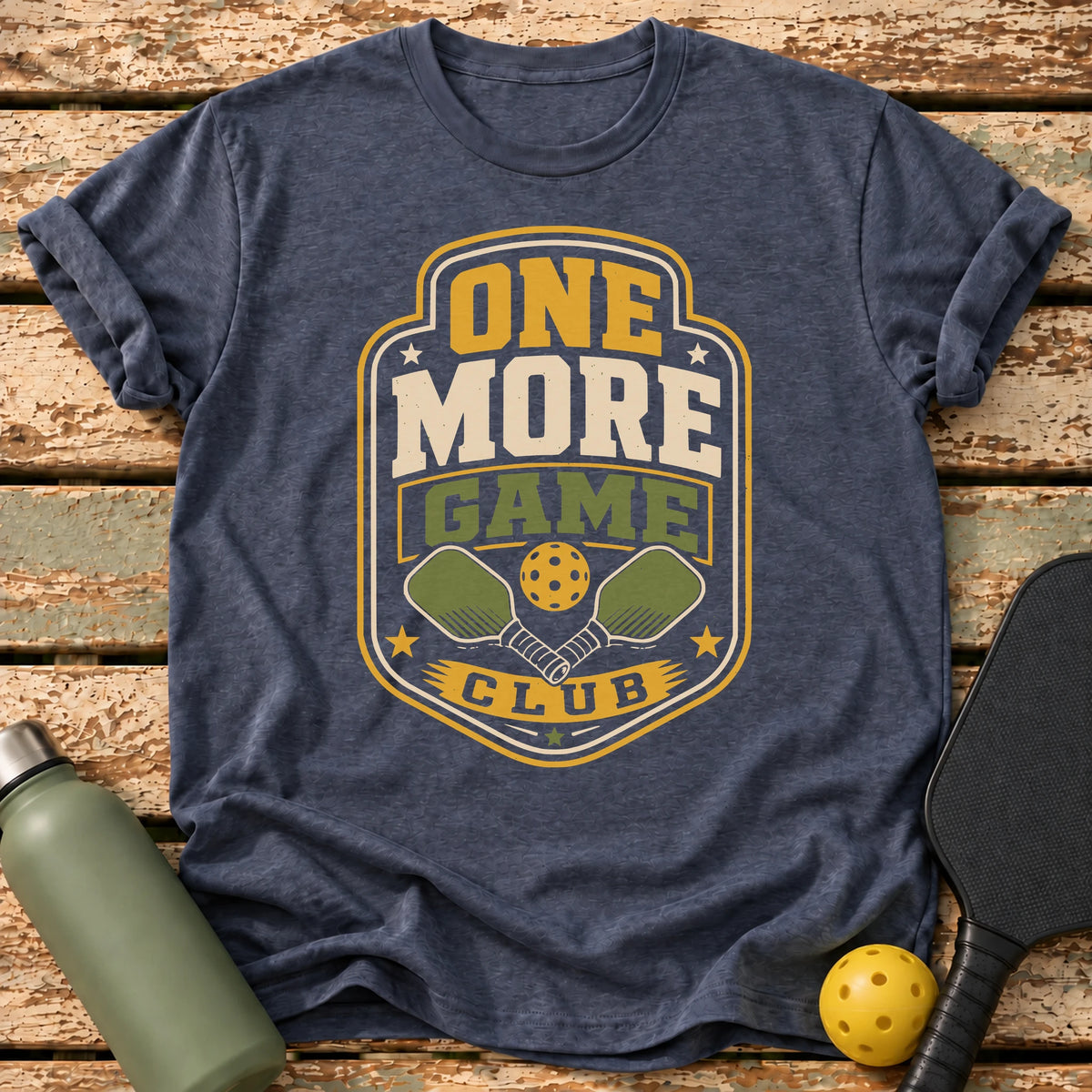 One More Club T-Shirt – Heather Navy