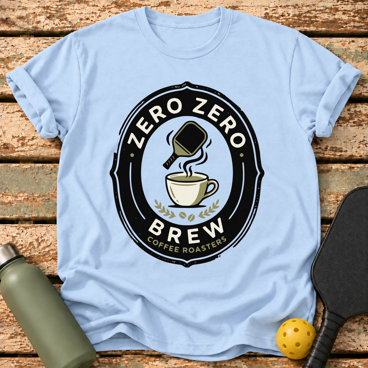 Zero Zero Brew T-Shirt – Light Blue