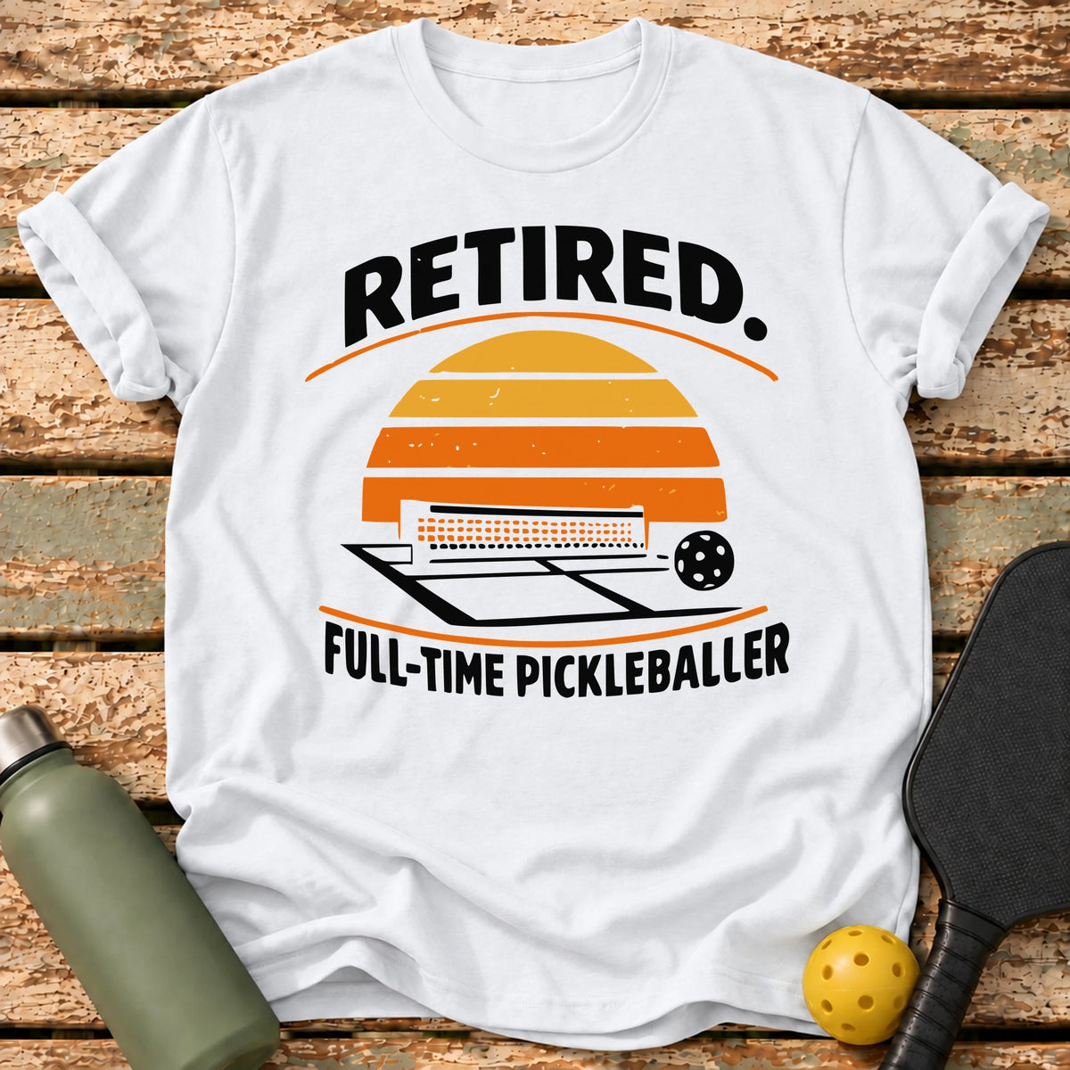 Retired Sunset T-Shirt – White