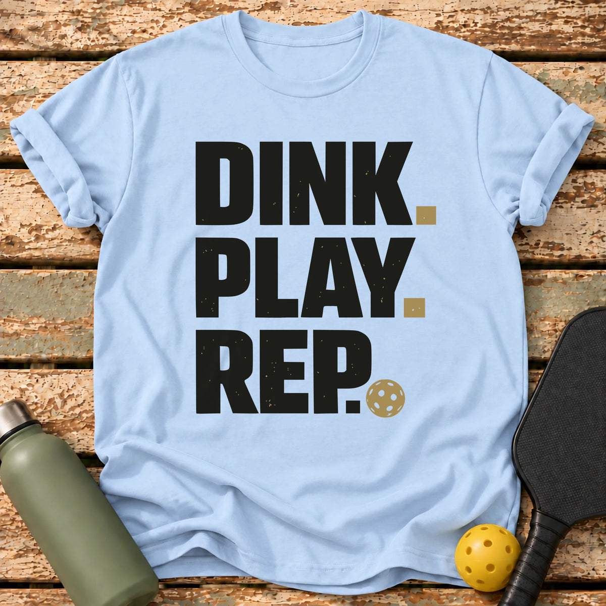 Dink Play Rep T-Shirt – Light Blue