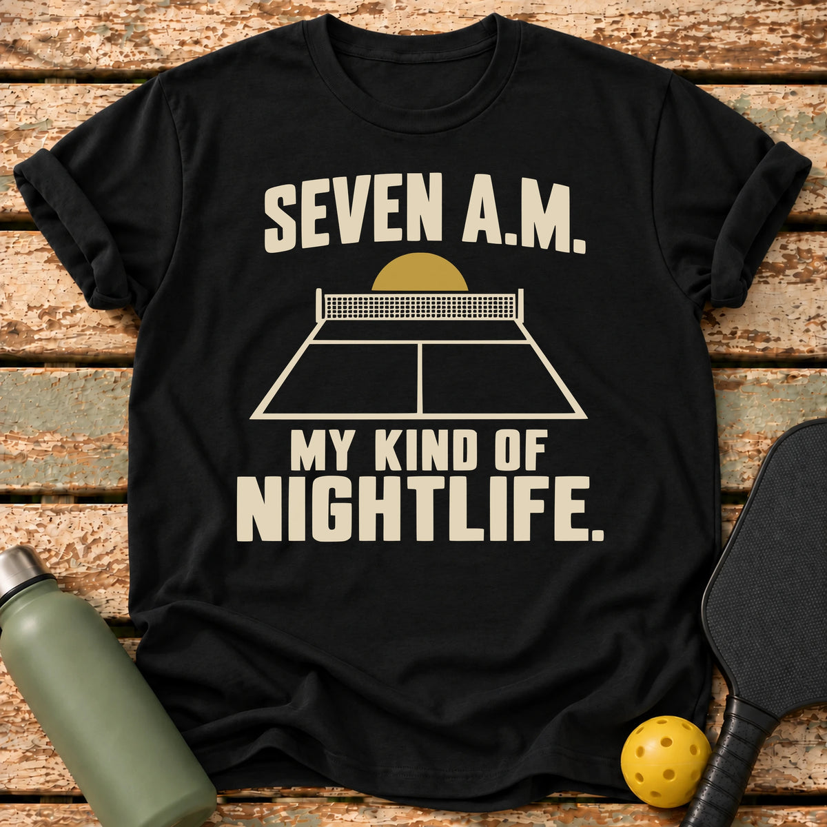 Seven AM Nightlife T-Shirt – Black