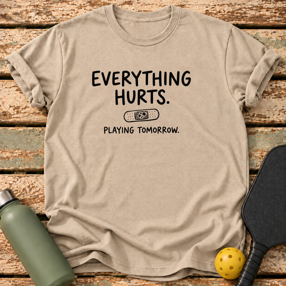Everything Hurts T-Shirt – Sand