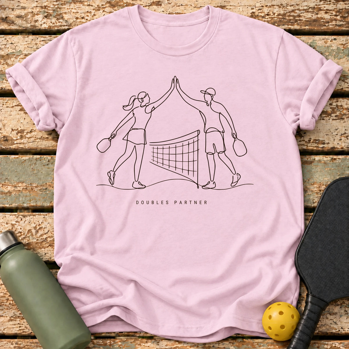 Doubles Partner T-Shirt – Light Pink