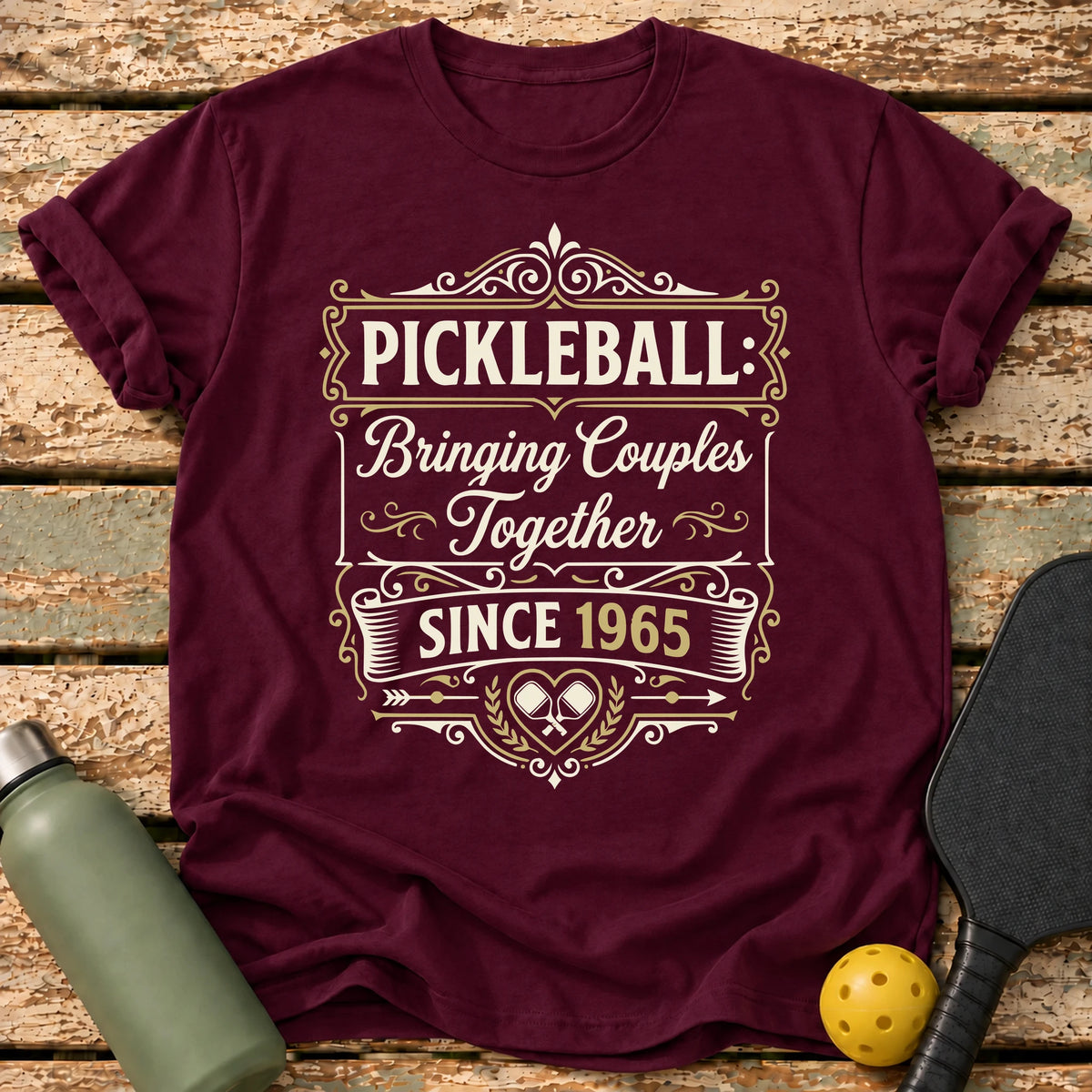 Couples Together T-Shirt – Maroon