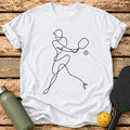 Line Art Player T-Shirt – White