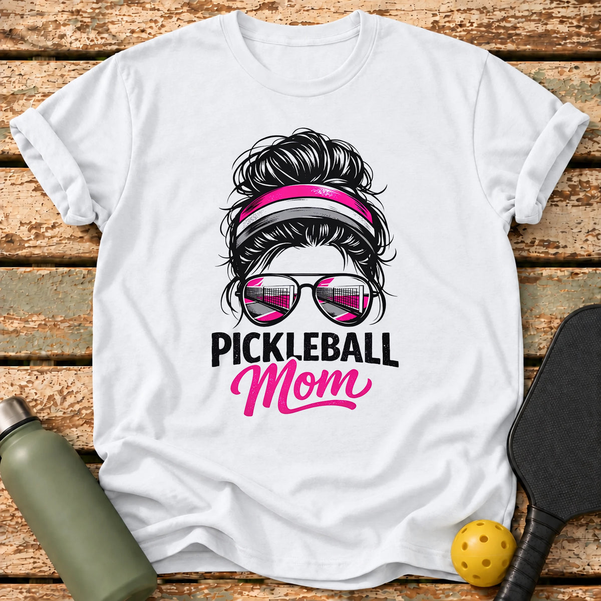 Pickleball Mom T-Shirt – White