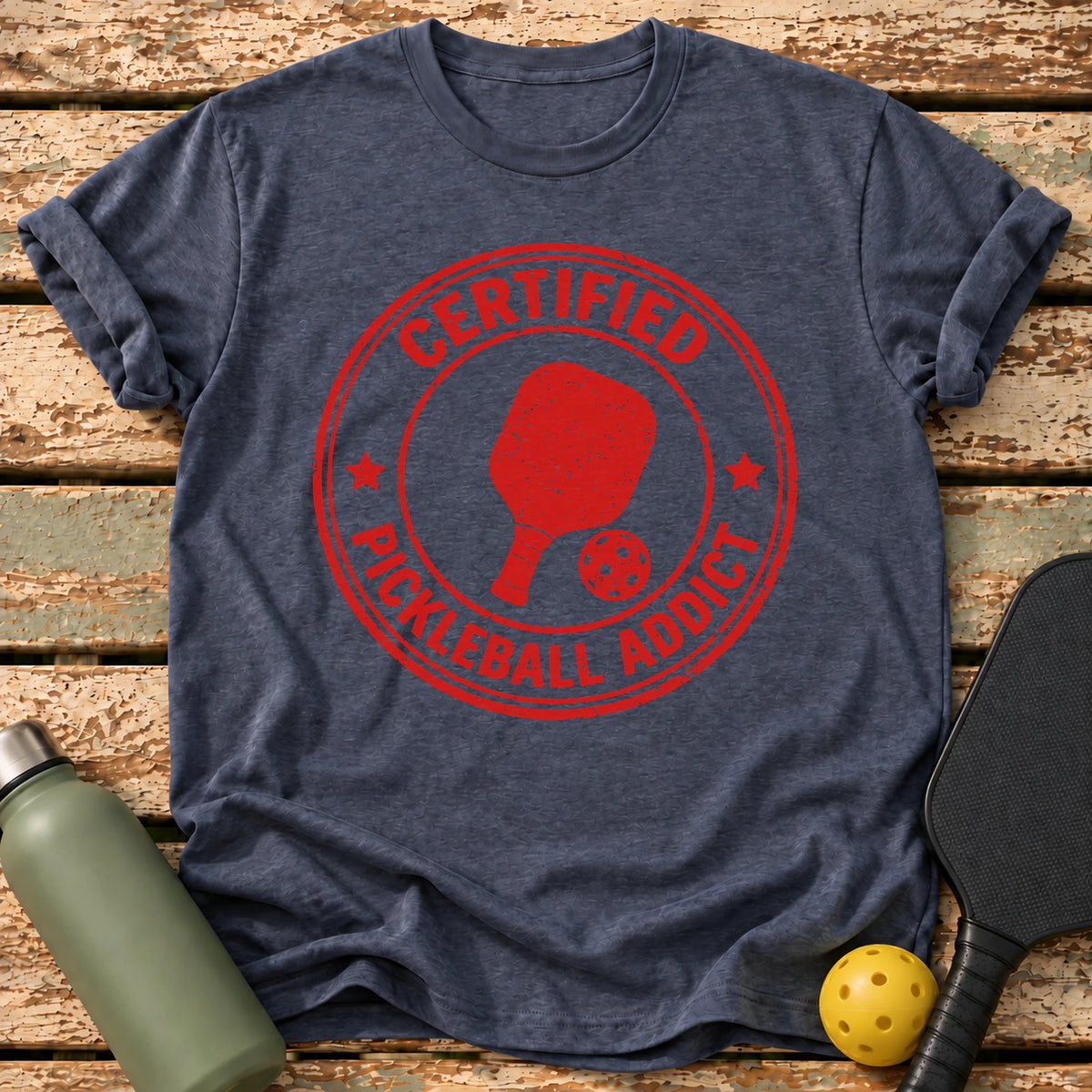 Certified Addict T-Shirt – Heather Navy