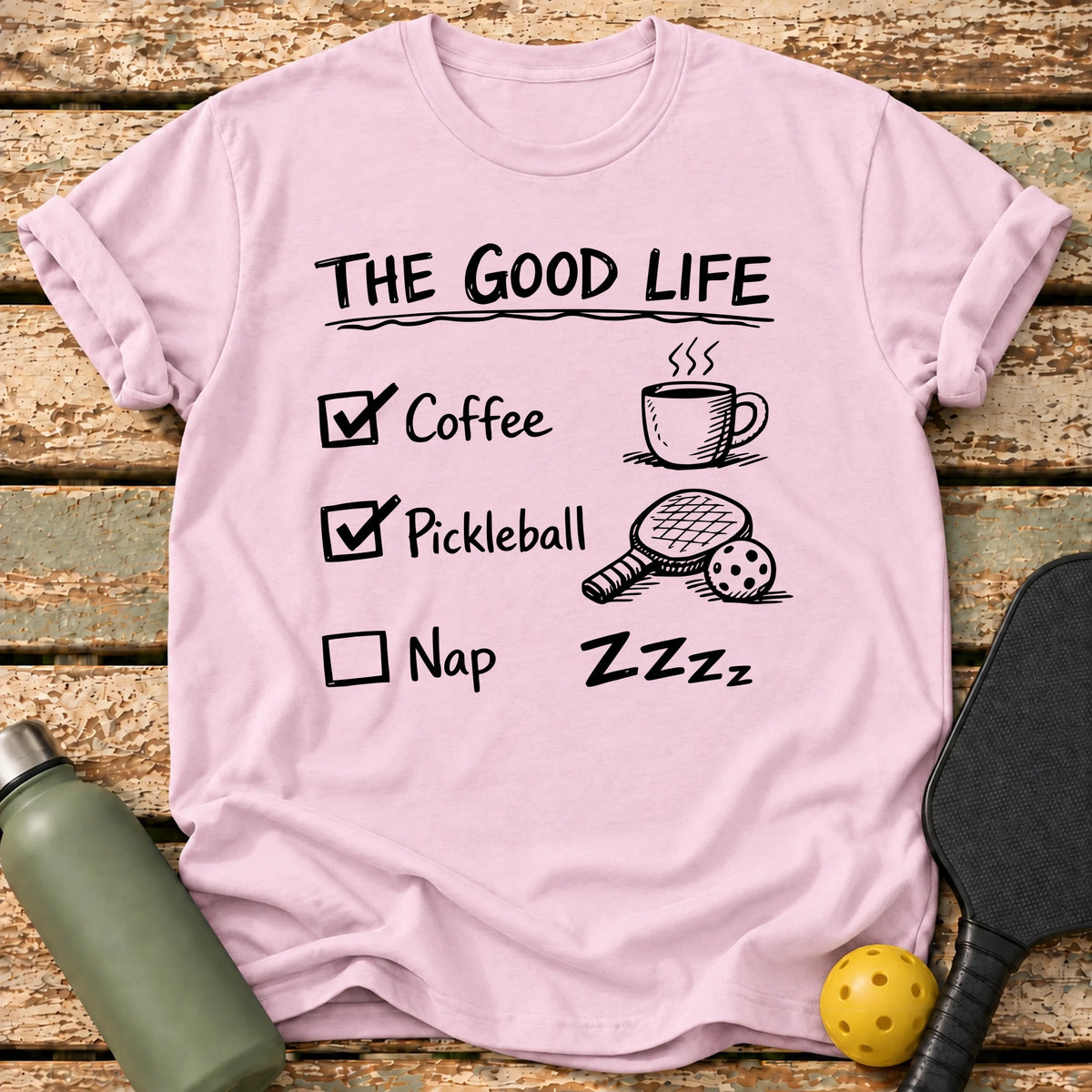 The Good Life T-Shirt – Light Pink