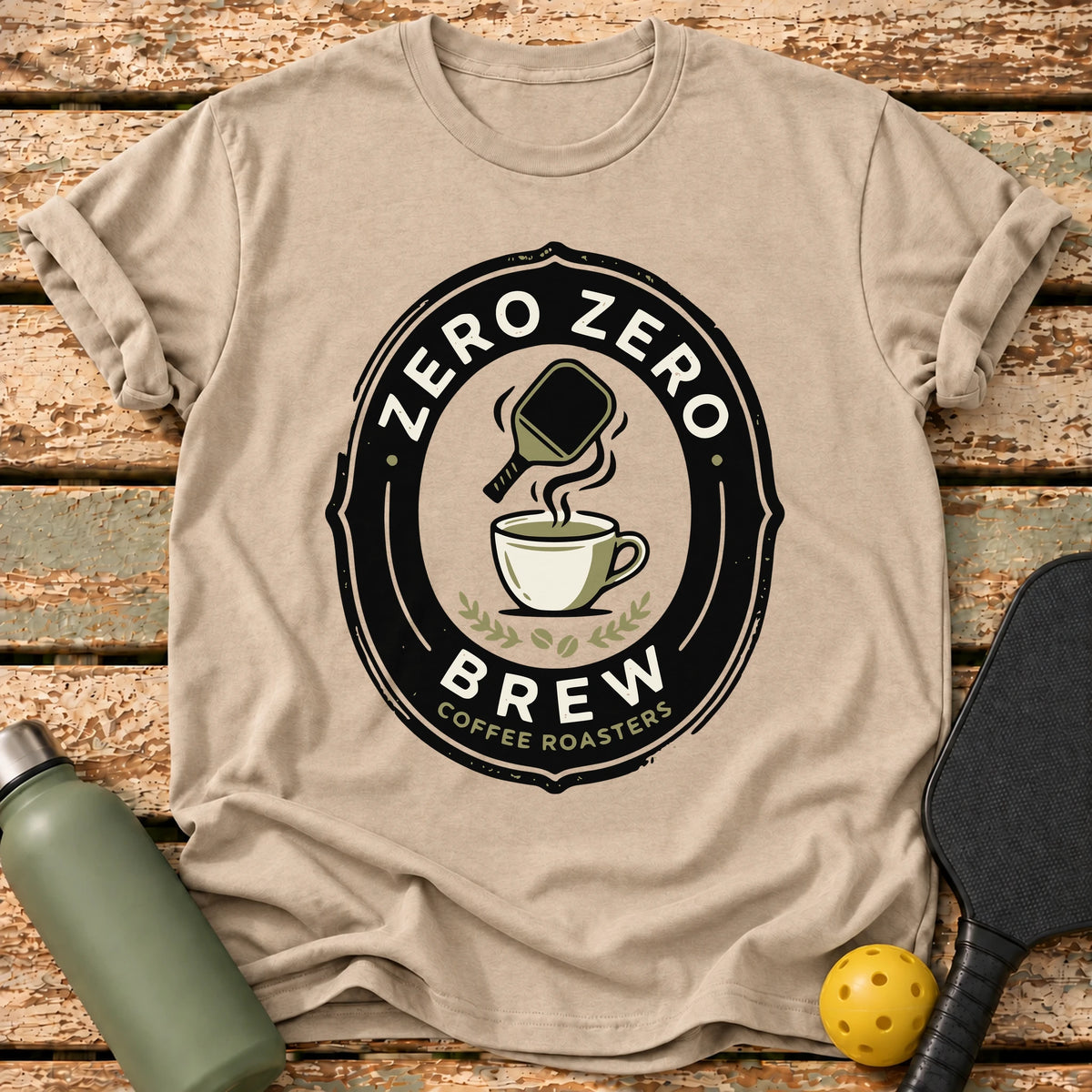 Zero Zero Brew T-Shirt – Sand