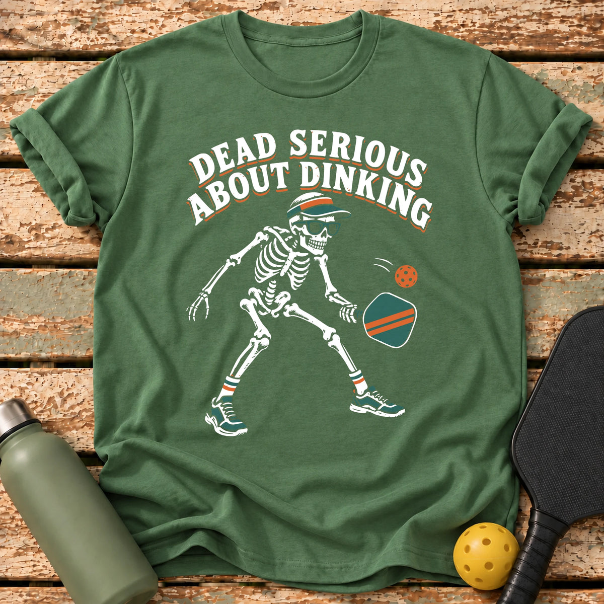 Dead Serious Dinking T-Shirt – Military Green